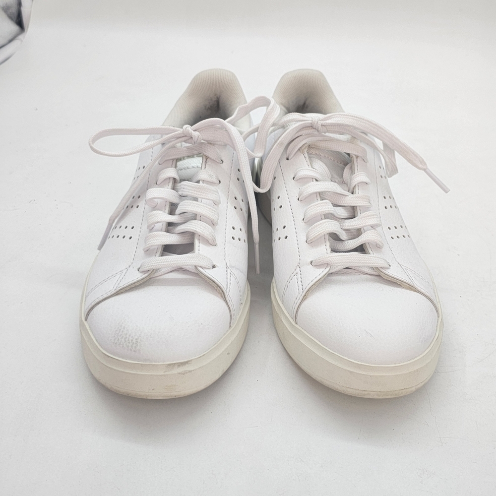 Adidas Advantage 2.0 White Metallic Heel Sneakers Women’s 6 Classic Casual Stree - Picture 7 of 9
